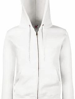 Premium LadyFit Hooded Jacket Dámská mikina s kapucí model 22455390 white - Fruit of the Loom