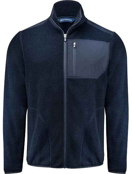 Cutter & Buck Cascade Sherpa Men Pánska fleecová bunda Sherpa 68.1470 tmavomodrá Cutter & Buck Cascade Sherpa Men Pánska fleecová bunda Sherpa 68.1470 tmavomodrá