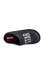 Klasyczne Męskie Papcie Big Star KK176003 Czarne Klasyczne Męskie Papcie Big Star KK176003 Czarne