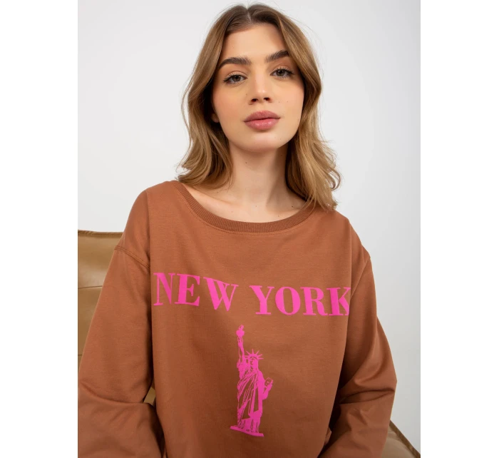 Mikina VI BL 3212.15X svetlo hnedá