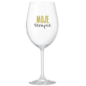 MOJE TERAPIE - čirá sklenice na víno 350 ml