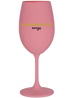 DEFRAGMENTÁCIA MOZKU - ružový pohár na víno 350 ml