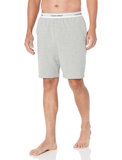 Pánske kraťasy na spanie NM2303E P7A šedá - Calvin Klein