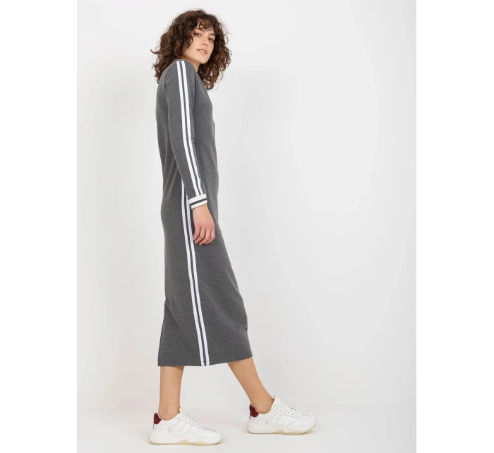 Dámske šaty FA SK 8297.18P tmavosivá - FPrice