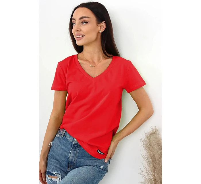 Dámske tričko s krátkym rukávom Serek brown - Off Pink