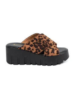 Zaujímavé dámske topánky na klinoch so zvieracím motívom