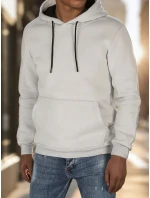 Pánska základná mikina s kapucňou svetlo šedá FashionStreet BX5862 Pánska základná mikina s kapucňou svetlo šedá FashionStreet BX5862