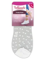 Módne silonkové ponožky s bodkami TRENDY SOCKS - Bellinda - biela