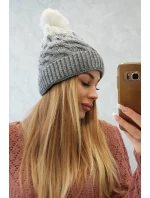 Fleecová čiapka Ilona K218 sivá+biela Fleecová čiapka Ilona K218 sivá+biela