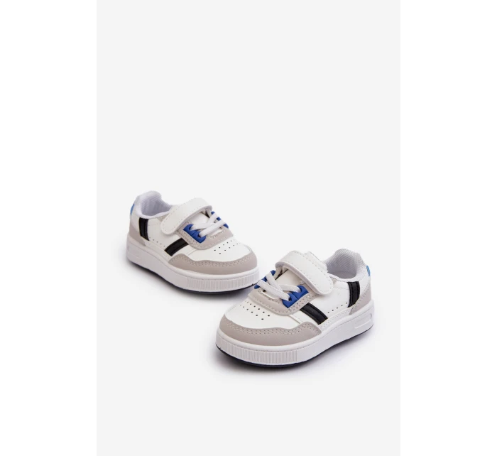 Klasyczne Dziecięce Buty Sportowe Biało-Niebieskie Marlin Klasyczne Dziecięce Buty Sportowe Biało-Niebieskie Marlin