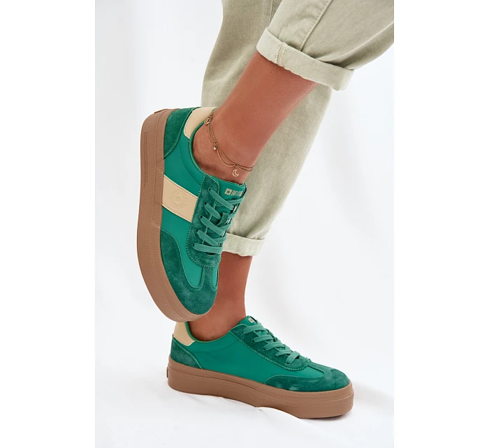 Dámské semišové tenisky Big Star TT274163 Zelené