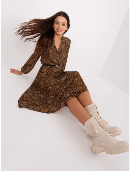 Šaty DHJ SK 10536N 3.31X hnedá