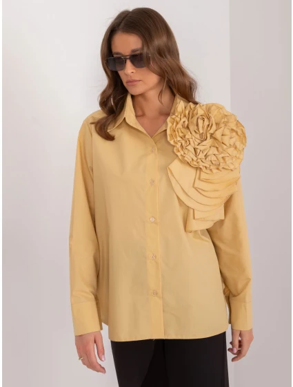 Koszula LK KS model 20095144 ciemny żółty - FPrice