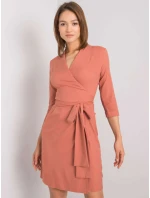 Šaty LK SK model 15410846 tmavě oranžová - FPrice Šaty LK SK model 15410846 tmavě oranžová - FPrice