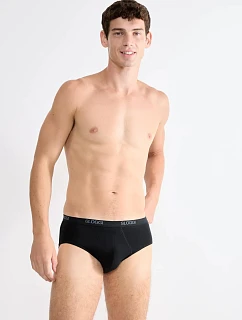Pánske nohavičky Basic Midi 2P - BLACK - black 0004 - SLOGGI