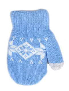 YOCLUB Rukavice RED-0020C Detský nórsky vzor