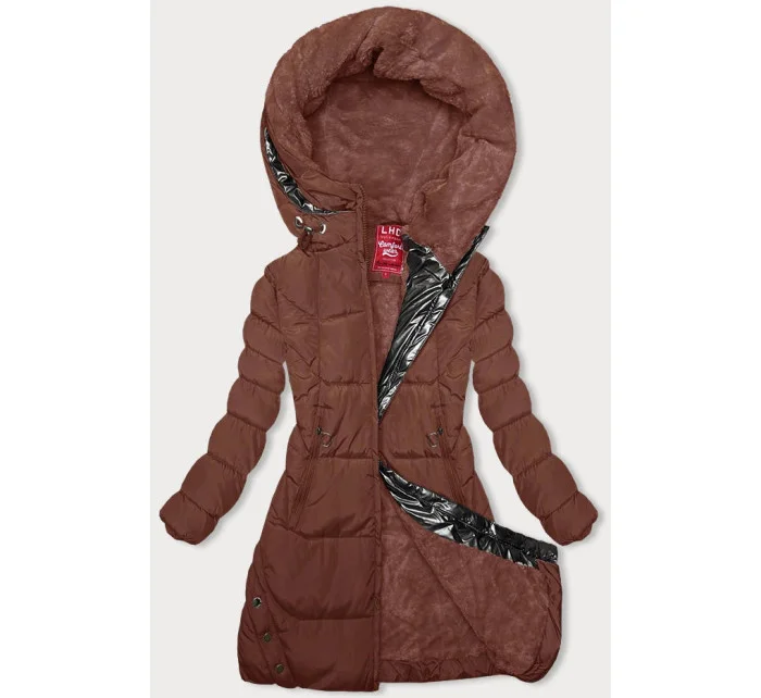 Zimní bunda v barvě s kapucí model 21246037 - LHD