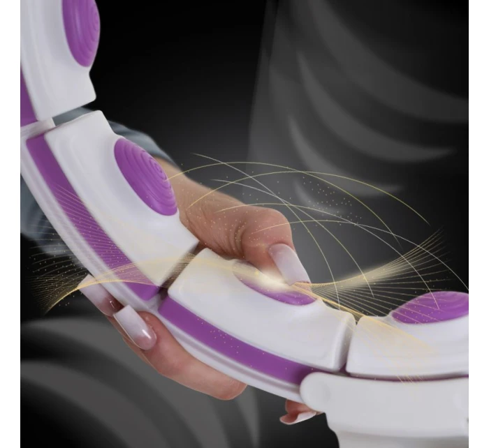 HHM17 HULA HOP BIELA/FIALOVÁ S MAGNETMI A ZÁVAŽÍM + POČÍTADLO HMS HHM17 HULA HOP BIELA/FIALOVÁ S MAGNETMI A ZÁVAŽÍM + POČÍTADLO HMS