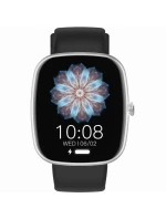 Dámske inteligentné hodinky GRAVITY GT18-5 Black Silicone Strap + Grey Strap Dámske inteligentné hodinky GRAVITY GT18-5 Black Silicone Strap + Grey Strap