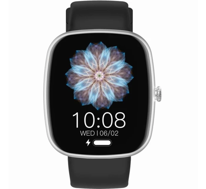 Dámske inteligentné hodinky GRAVITY GT18-5 Black Silicone Strap + Grey Strap Dámske inteligentné hodinky GRAVITY GT18-5 Black Silicone Strap + Grey Strap