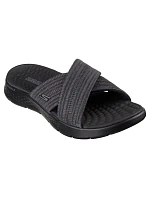 Dámske šľapky Skechers GO WALK FLEX SANDAL IMPRESSED 141420 BKGY