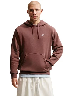 Pánská mikina Nike Club BB, hnědá, FN3859 502, velikost XL