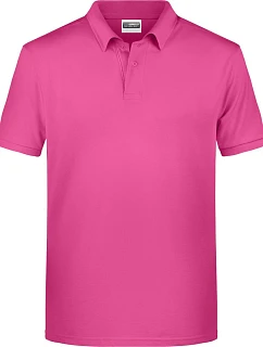 Daiber 8010 Pánske polo tričko z bio bavlny 02.8010 ružové