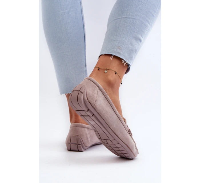 Dámské semišové mokasíny fialové model 21659362 - Boto