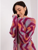 Sweter AT SW model 21768449 fuksjowy - FPrice Sweter AT SW model 21768449 fuksjowy - FPrice