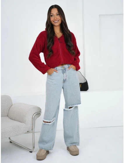 Blúzka CS BL BT1033.04 tmavo červená