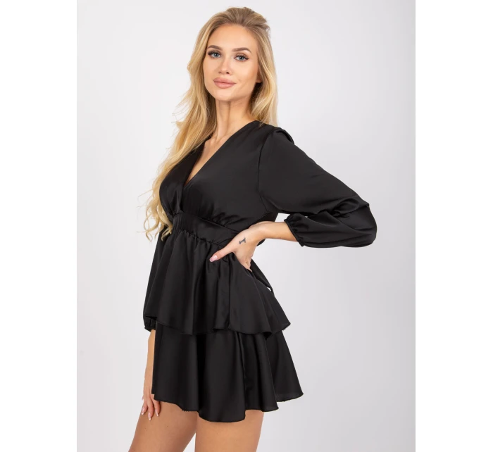 Sukienka DHJ SK model 21817434 czarny - FPrice Sukienka DHJ SK model 21817434 czarny - FPrice