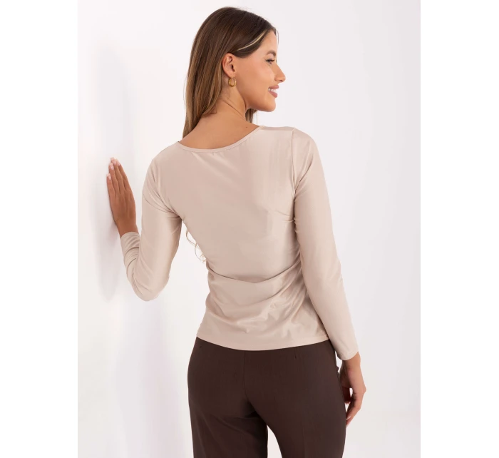 Bluzka IT BZ model 21314487 beżowy - FPrice Bluzka IT BZ model 21314487 beżowy - FPrice