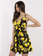Šaty MI SK 22099.76 čierno-žlté Šaty MI SK 22099.76 čierno-žlté