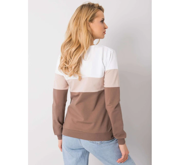 Blúzka RV BL 5787.15X bielo-hnedá Blúzka RV BL 5787.15X bielo-hnedá