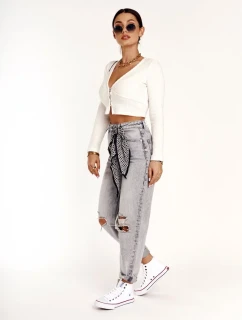 Dámske vysoké tenisky Big Star - biele