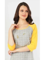 Dámská noční košile s tříčtvrtečním rukávem model 15781376 - Vienetta Dámská noční košile s tříčtvrtečním rukávem model 15781376 - Vienetta