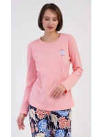 Dámske dlhé pyžamo Kvety Dámske dlhé pyžamo Kvety