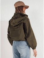 Dámská přechodná bunda s kapucí zelená Dstreet model 21974318 - FashionStreet