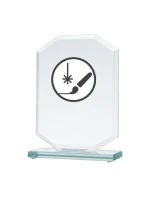 Gravírovaná sklenená trofej + výplň farbou