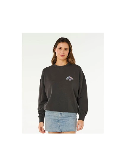 Dámska mikina RIP CURL Bells Heritage Crew, čierna, pánska Dámska mikina RIP CURL Bells Heritage Crew, čierna, pánska