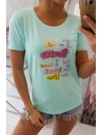 Dokonalá blúzka s mätovou potlačou Dokonalá blúzka s mätovou potlačou