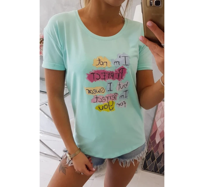 Dokonalá blúzka s mätovou potlačou Dokonalá blúzka s mätovou potlačou