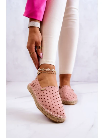 Dámské espadrilky s puntíky Big Star model 21577526 Růžové - Big Star Shoes
