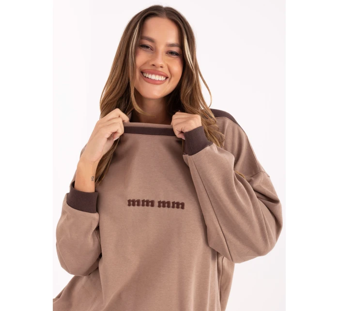 Bluzka RV BZ model 21406653 ciemny bezowy - FPrice