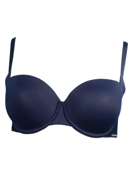 Podprsenka balkónová QF1833E-0PP modrá - Calvin Klein