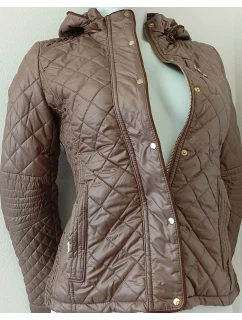 Dámska sezónna bunda 7059A hnedá - Goodlooking
