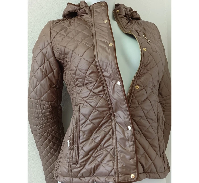 Dámska sezónna bunda 7059A hnedá - Goodlooking