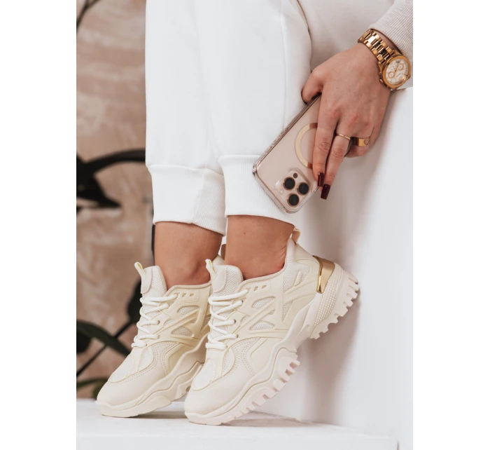 Dámské tenisky beige Dstreet model 21972444 - FashionStreet