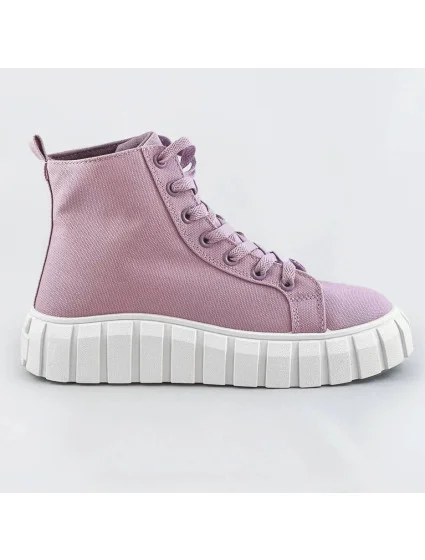 Šnurovacie topánky vo vresovej farbe z imitácie semišu (XA060) Šnurovacie topánky vo vresovej farbe z imitácie semišu (XA060)