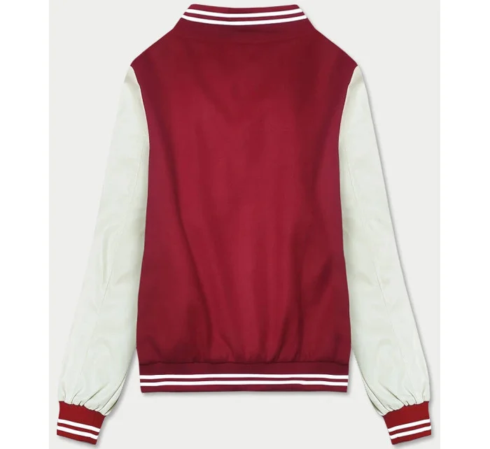 Tmavo červená dámska bunda typu bomber (16M9067-270) Tmavo červená dámska bunda typu bomber (16M9067-270)